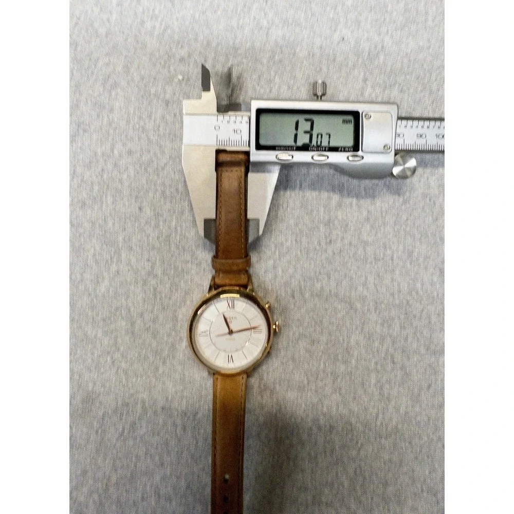Fossil Q Jacqueline 36mm Rose Gold Case Hybrid Smart Watch New Coin Battery